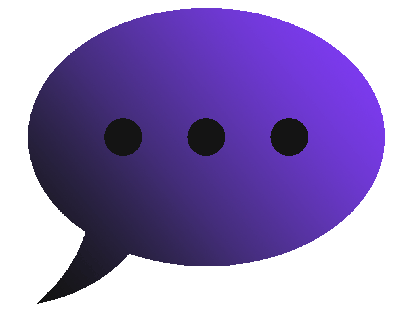 Decorative chat bubble